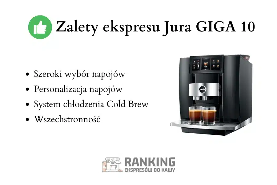 Ekspres do kawy Jura Giga 10 zalety