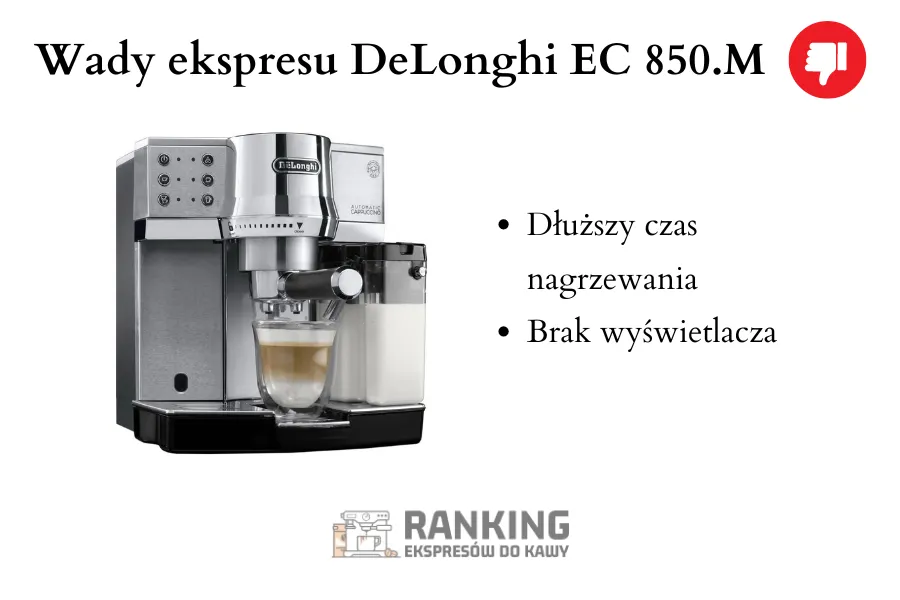 Wady DeLonghi EC 850.M