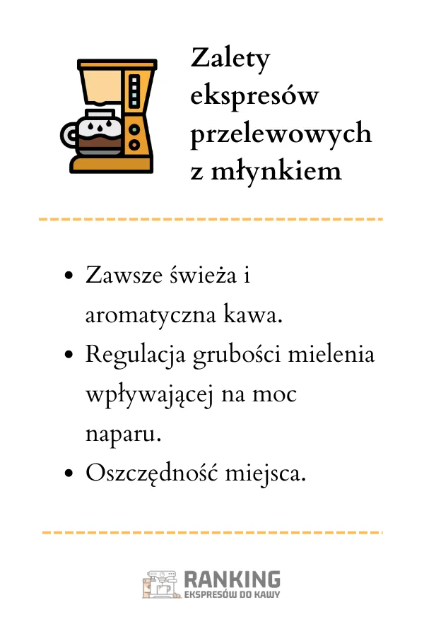 Zalety ekspresów przelewowych z młynkiem