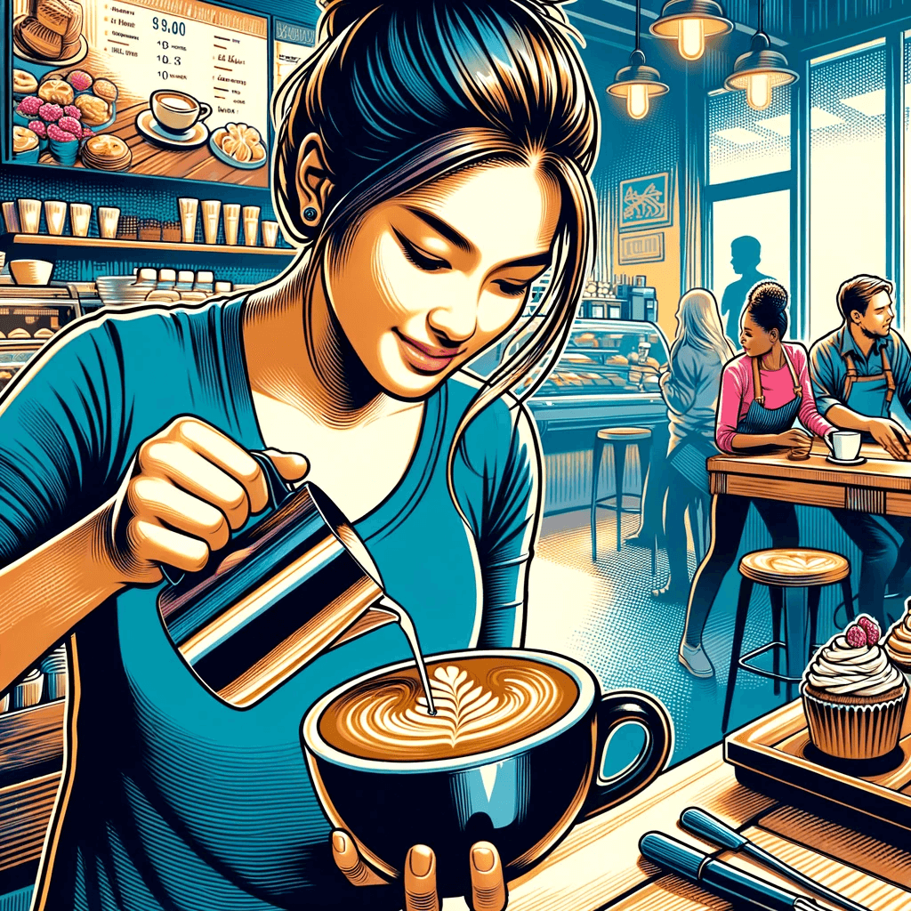 kobieta przygotowuje najdroższą kawę 