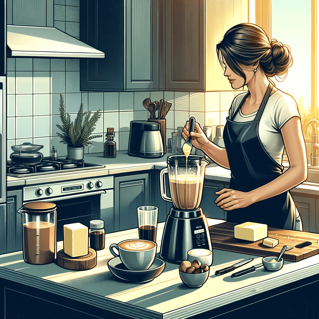 kobieta przygotowuje Kawa kuloodporna